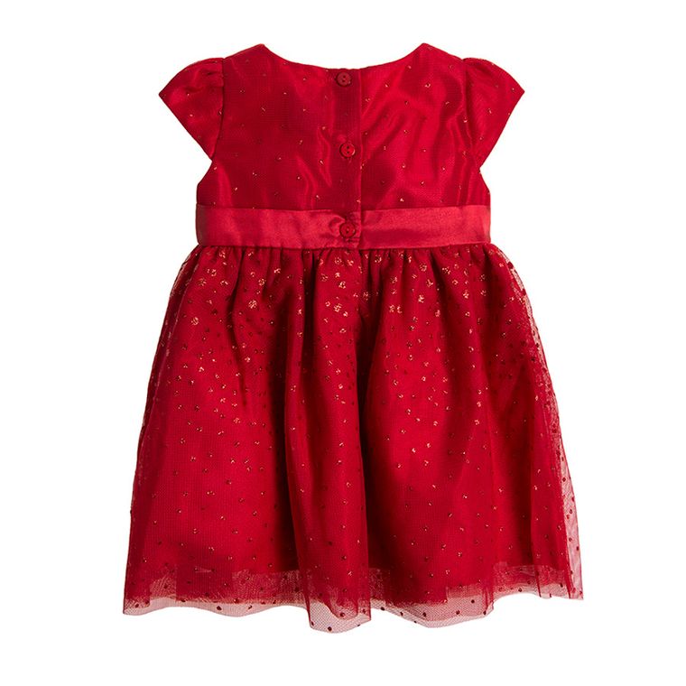 Cool Club, Sukienka dziewczęca z kokardką, czerwona