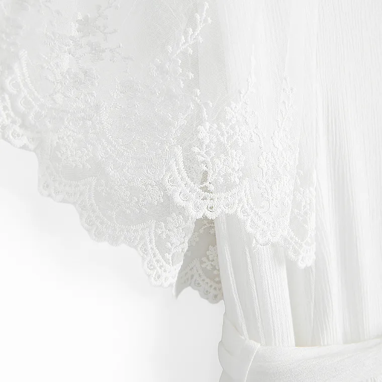 Cool Club, Sukienka dziewczęca z krótkim rękawem, biała