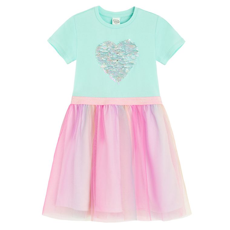 Cool Club, Sukienka dziewczęca z krótkim rękawem, mix