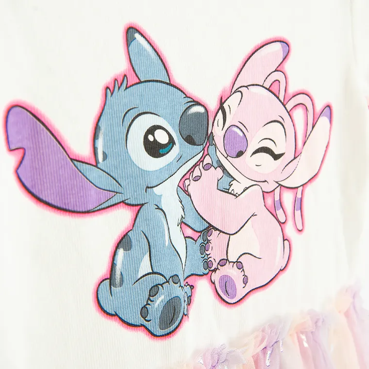 Cool Club, Sukienka dziewczęca z krótkim rękawem, mix, Lilo i Stitch