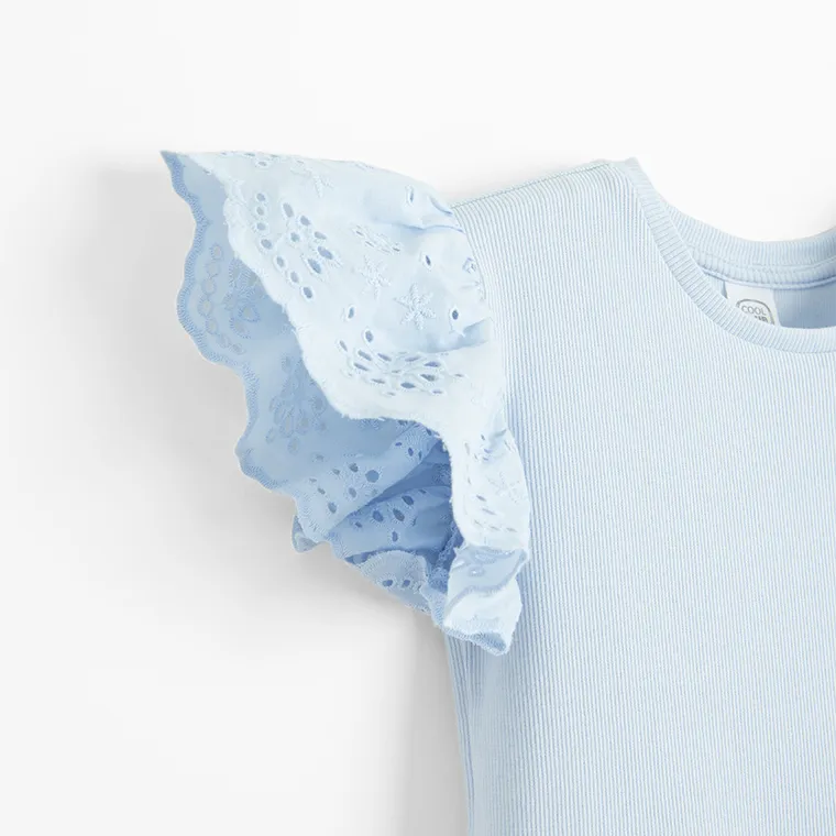 Cool Club, Sukienka dziewczęca z krótkim rękawem, niebieska