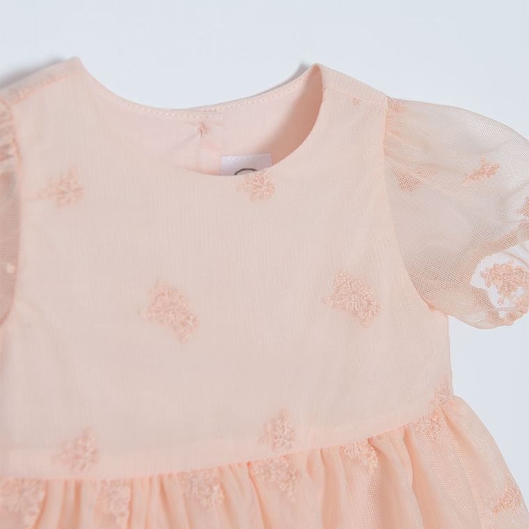 Cool Club, Sukienka dziewczęca z krótkim rękawem, różowa