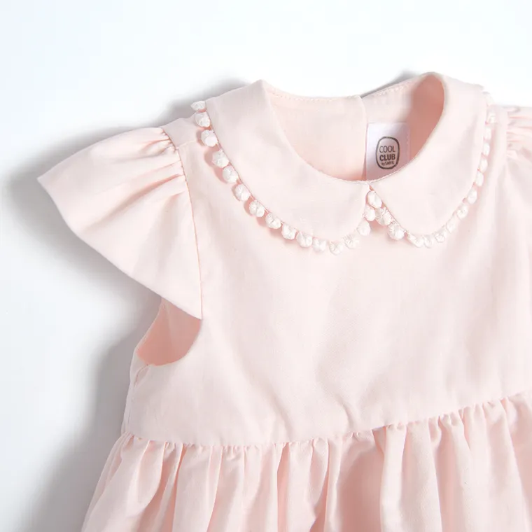 Cool Club, Sukienka dziewczęca z krótkim rękawem, różowa