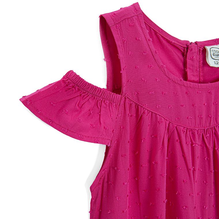 Cool Club, Sukienka dziewczęca z krótkim rękawem, różowa