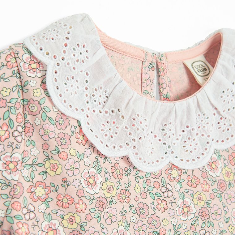 Cool Club, Sukienka dziewczęca z krótkim rękawem, różowa