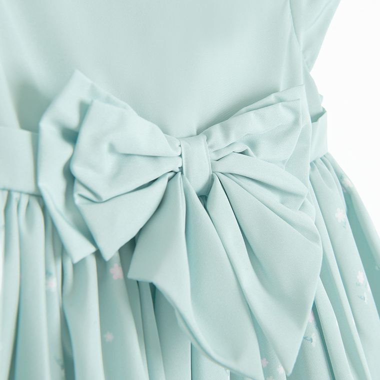 Cool Club, Sukienka dziewczęca z krótkim rękawem, zielona