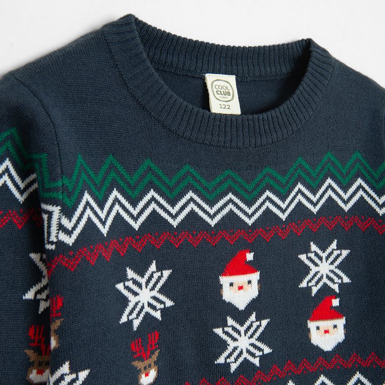 Cool Club, Sweter chłopięcy, granatowy