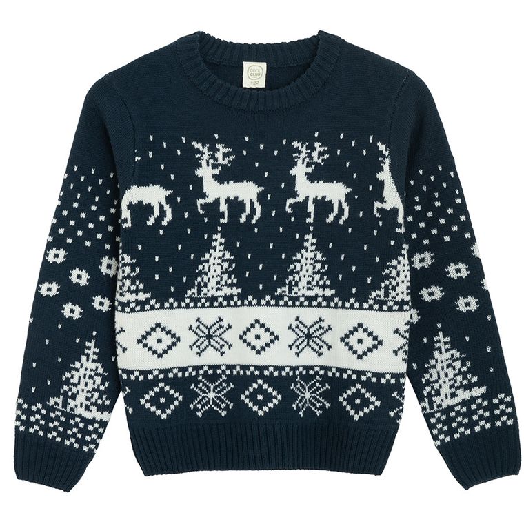 Cool Club, Sweter chłopięcy, granatowy