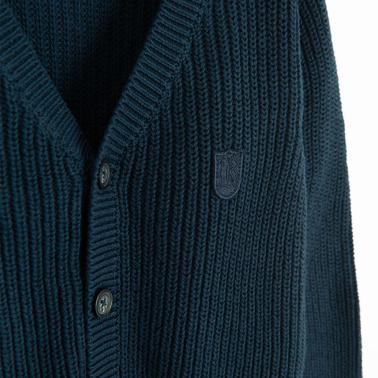 Cool Club, Sweter chłopięcy, rozpinany, granatowy