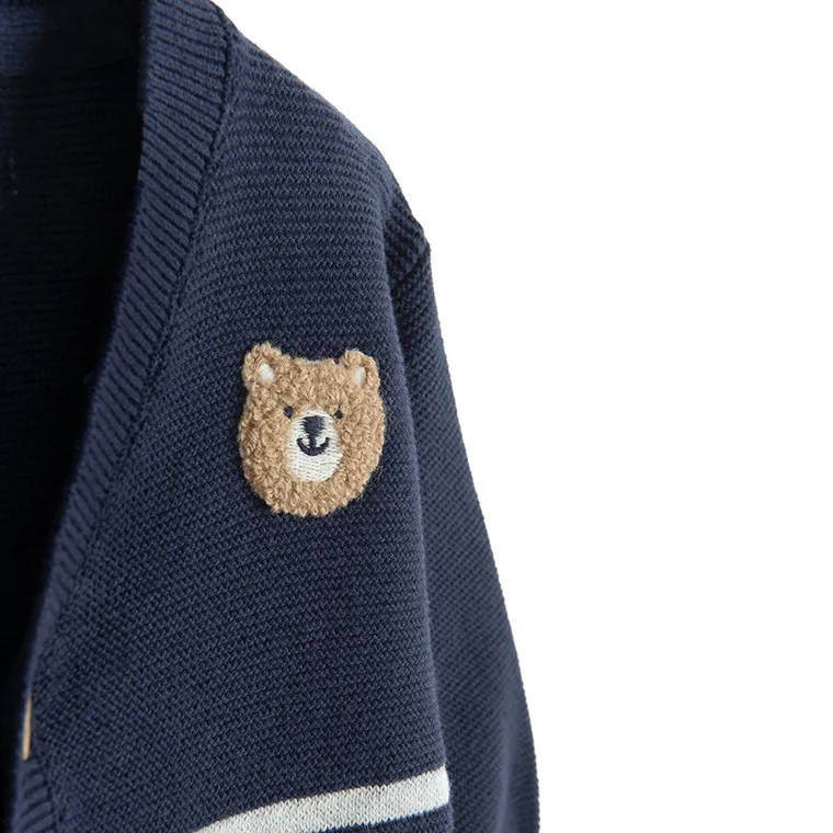 Cool Club, Sweter chłopięcy, rozpinany, niebieski