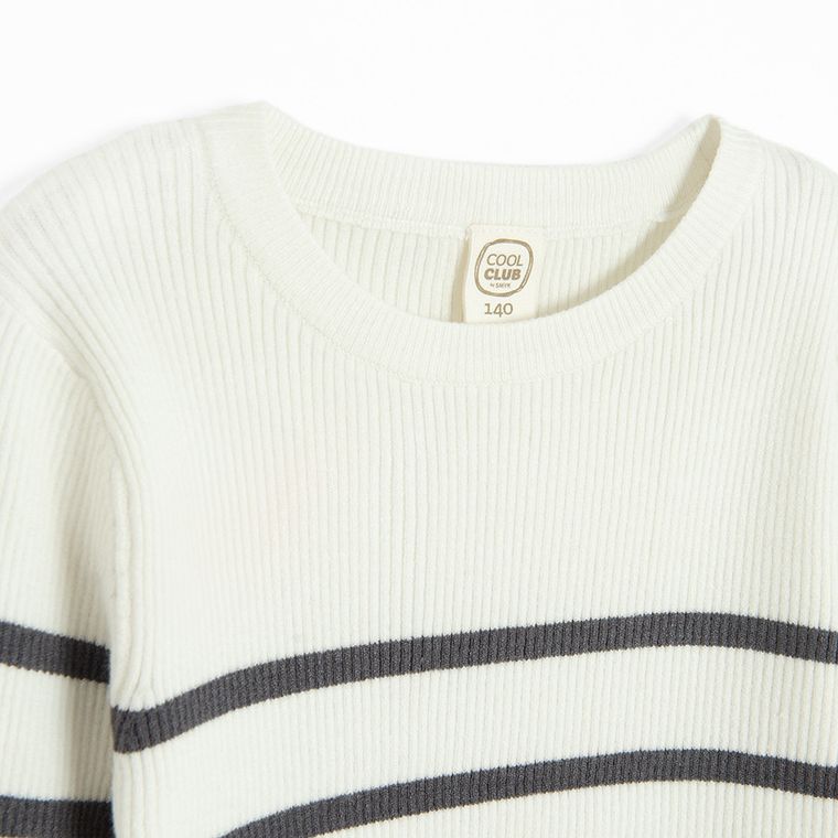 Cool Club, Sweter dziewczęcy, biały