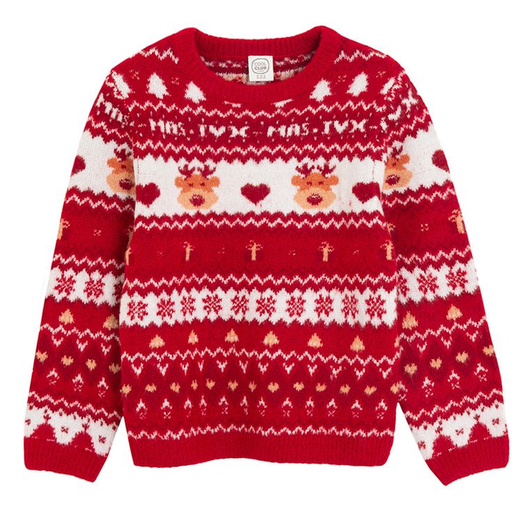 Cool Club, Sweter dziewczęcy, czerwony