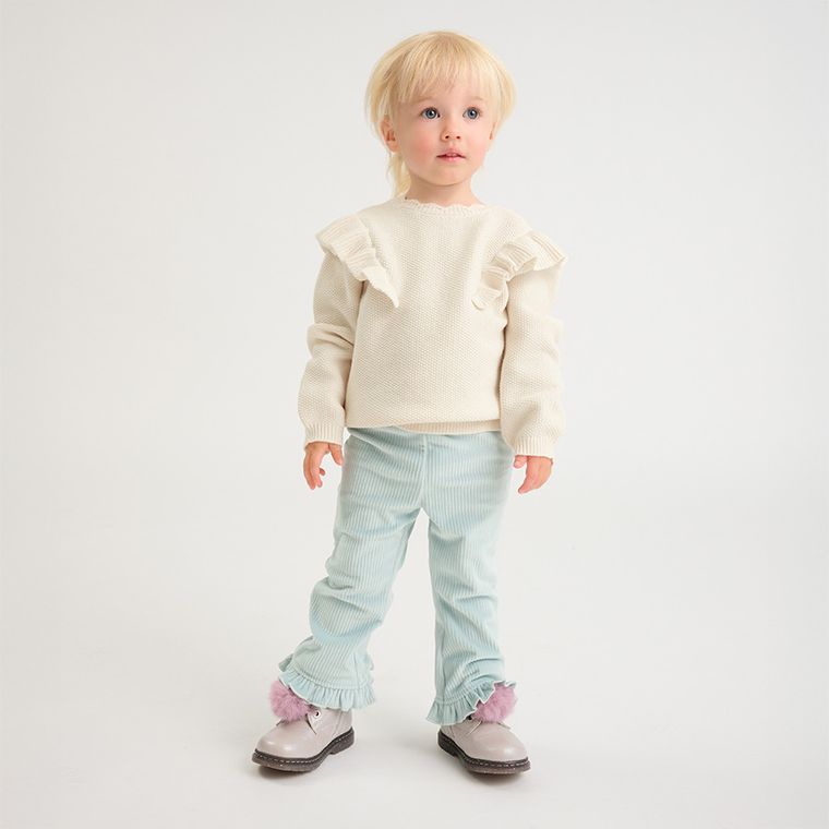 Cool Club, Sweter dziewczęcy, ecru