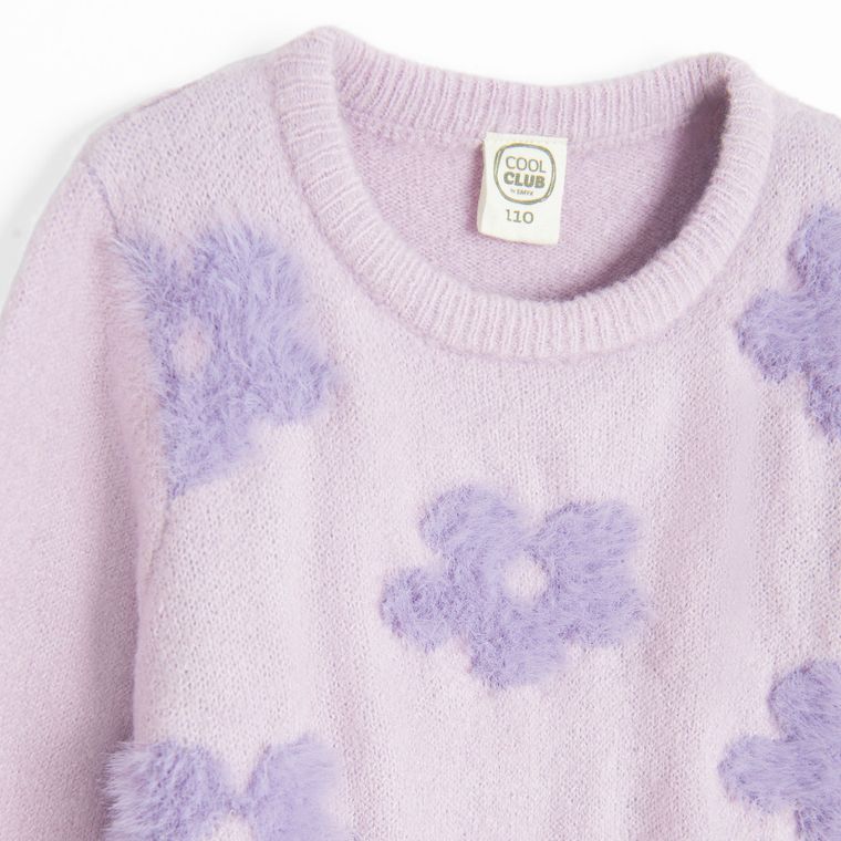 Cool Club, Sweter dziewczęcy, fioletowy
