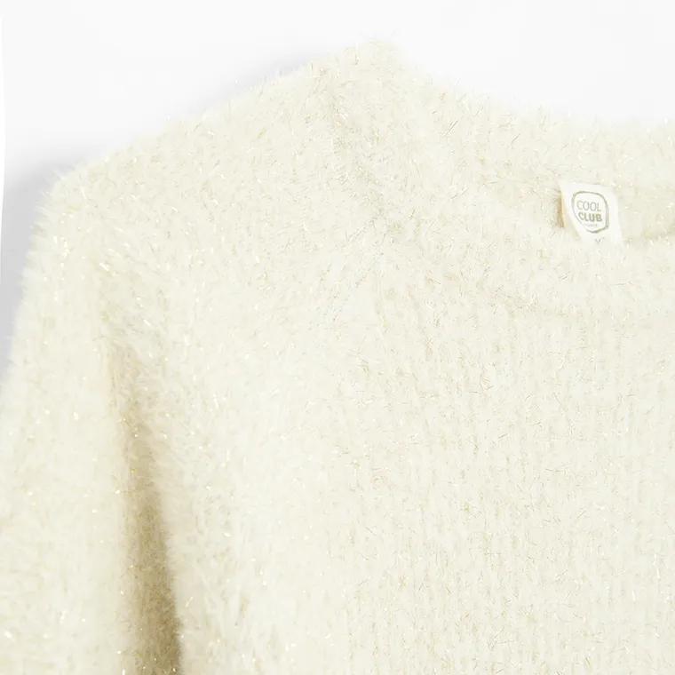 Cool Club, Sweter dziewczęcy, jasnobeżowy