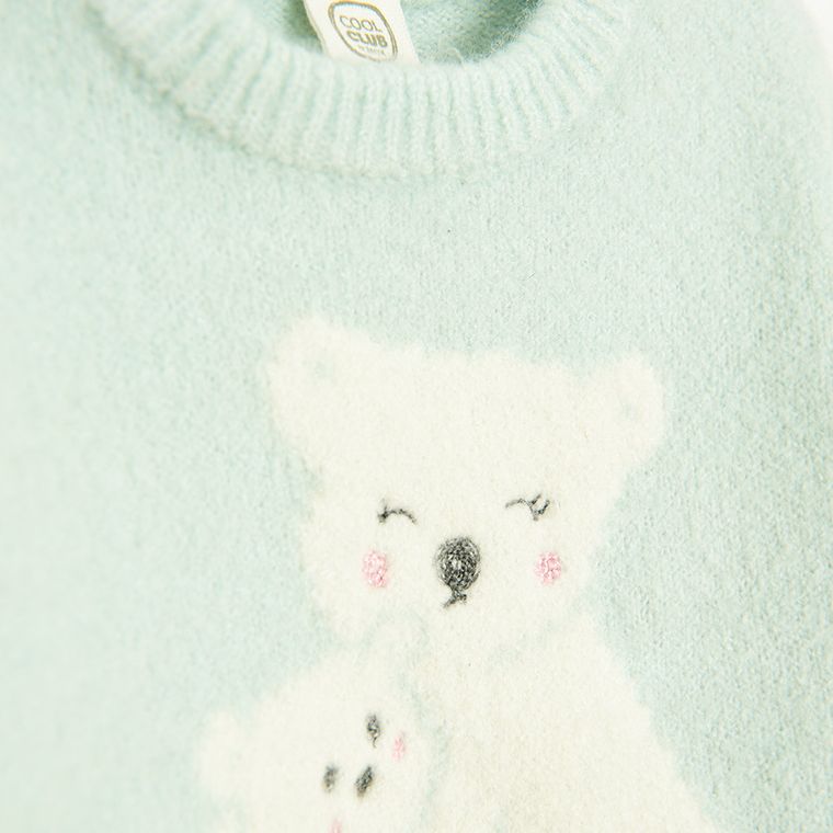 Cool Club, Sweter dziewczęcy, miętowy