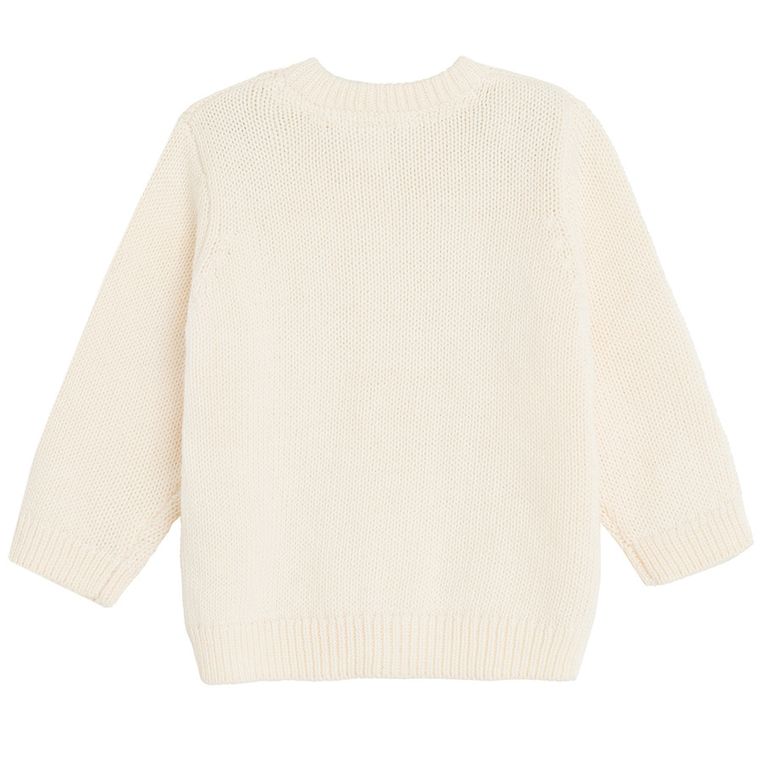 Cool Club, Sweter dziewczęcy, rozpinany, beżowy