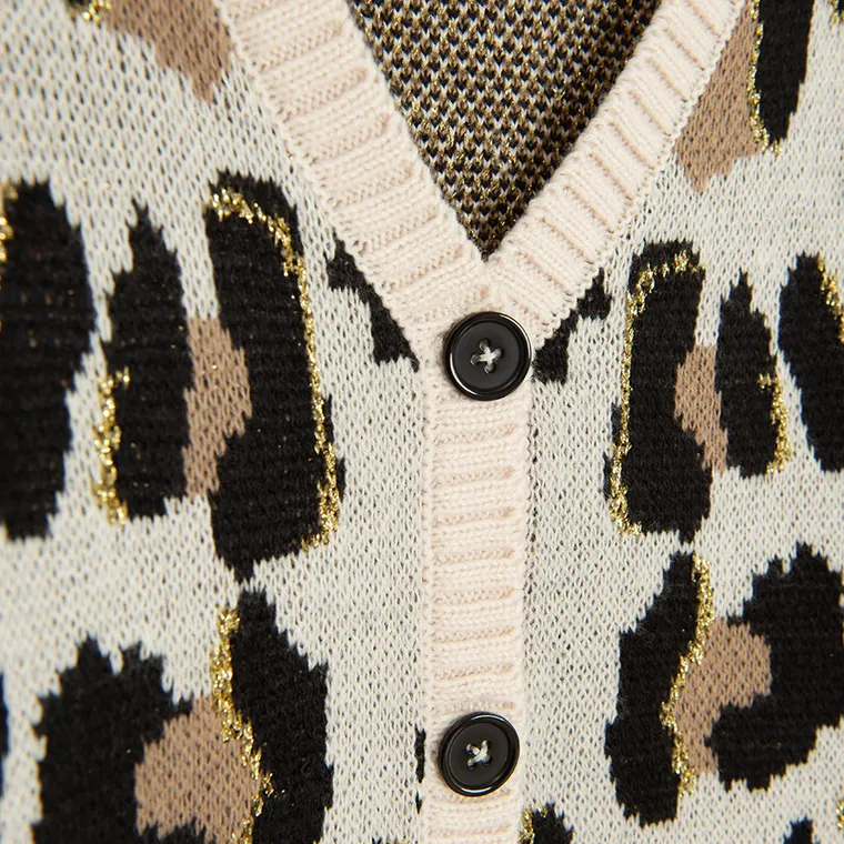 Cool Club, Sweter dziewczęcy, rozpinany, beżowy