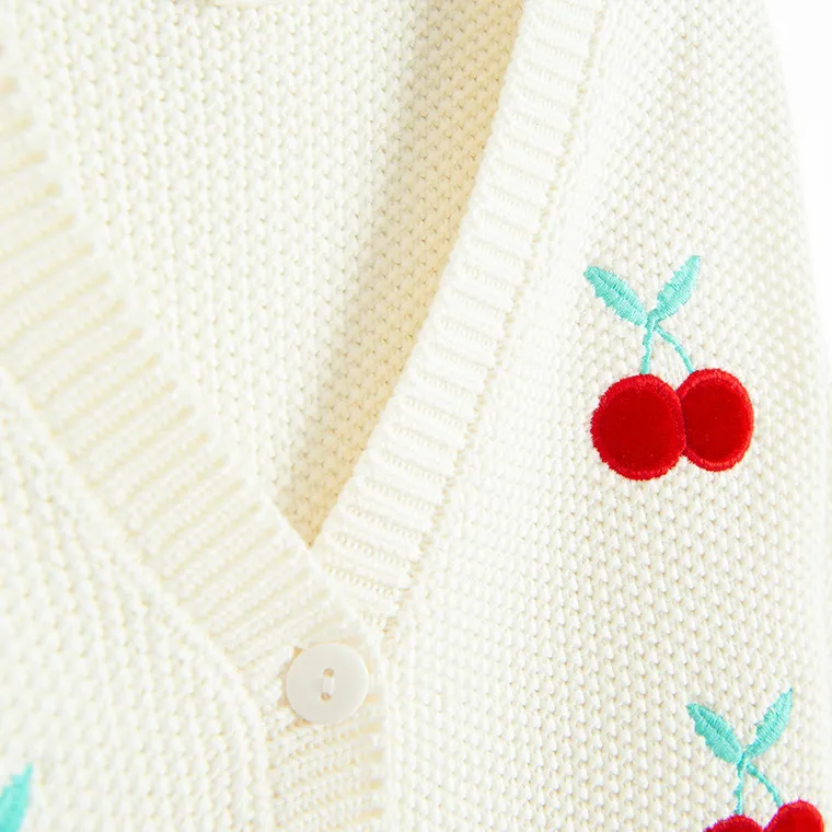 Cool Club, Sweter dziewczęcy, rozpinany, biały