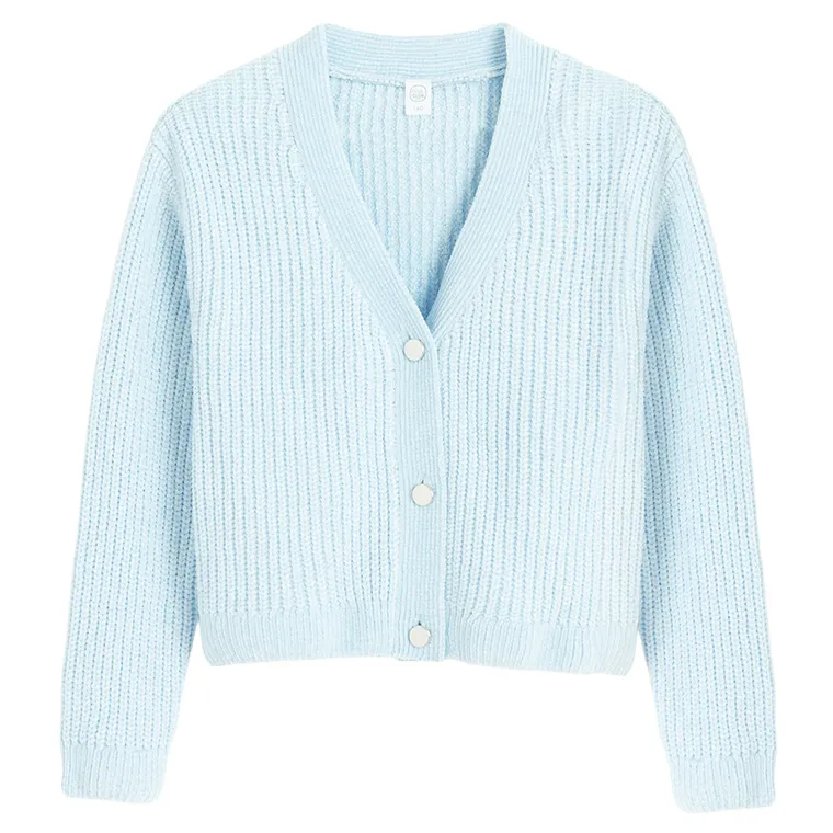 Cool Club, Sweter dziewczęcy, rozpinany, niebieski