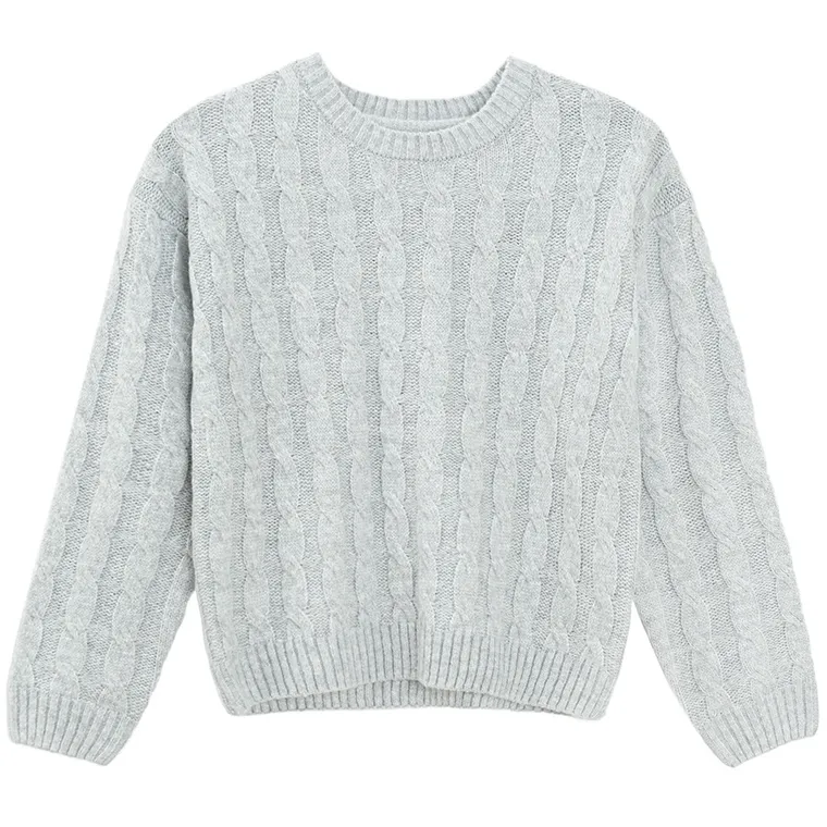 Cool Club, Sweter dziewczęcy, szary