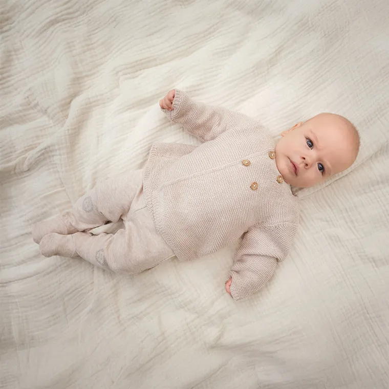 Cool Club, Sweter niemowlęcy, rozpinany, beżowy