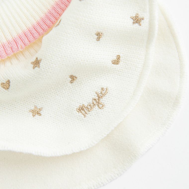 Cool Club, Szalik dziewczęcy z golfem, ecru