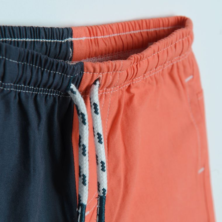 Cool Club, Szorty chłopięce, granatowo-pomarańczowe