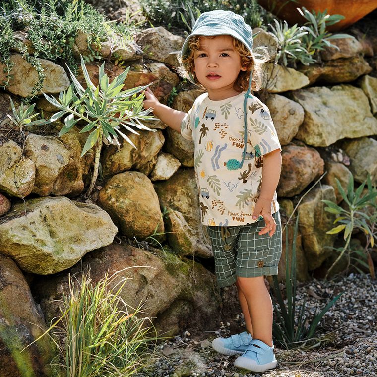 Cool Club, Szorty chłopięce, z lnem, khaki