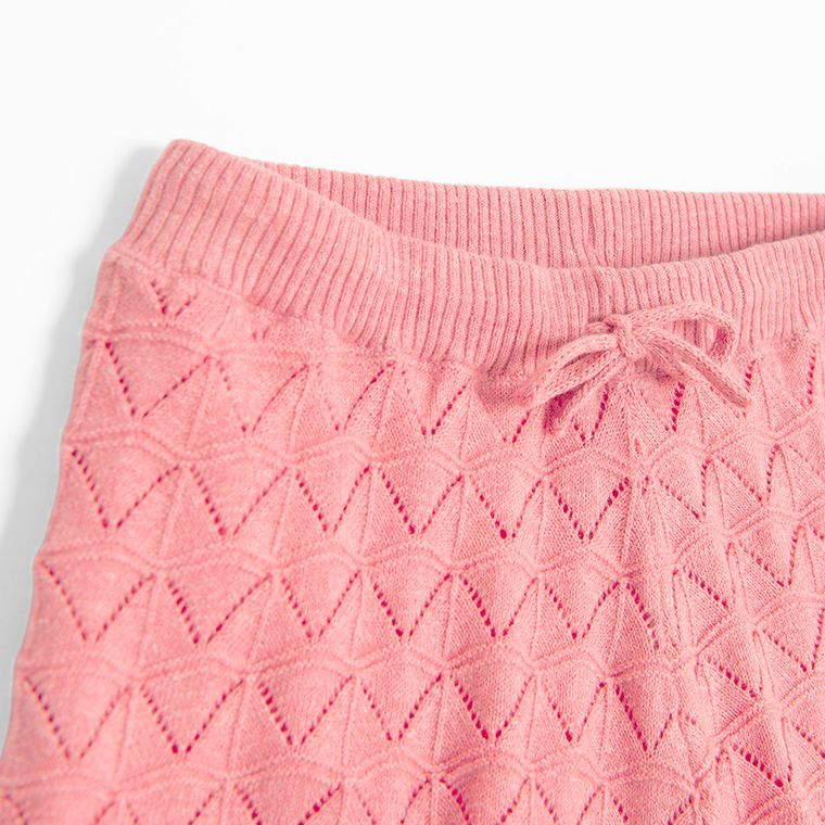 Cool Club, Szorty dziewczęce, sweterkowe, różowe