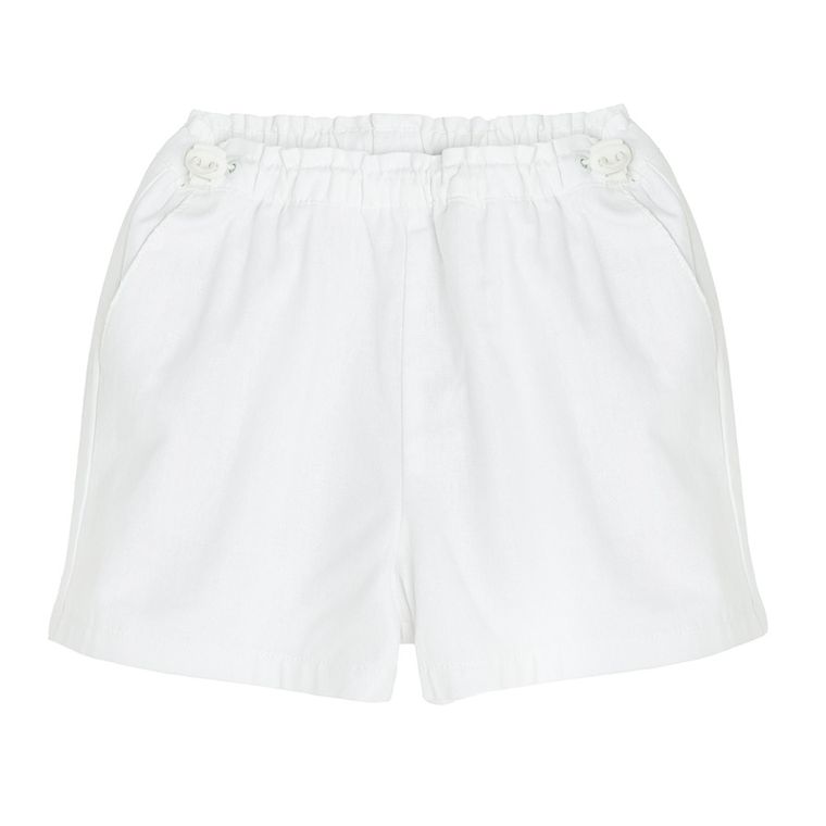 Cool Club, Szorty dziewczęce z lnem, białe