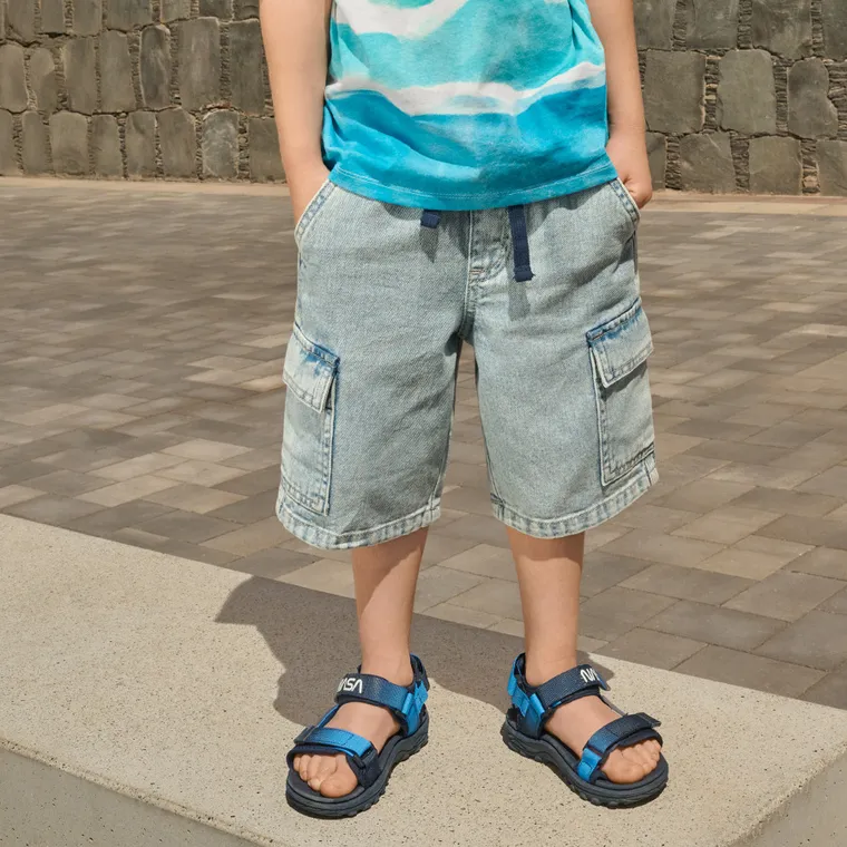 Cool Club, Szorty jeansowe chłopięce, pull on, niebieskie