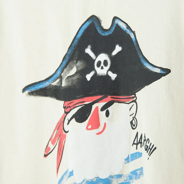 Cool Club, T-shirt chłopięcy, beżowy