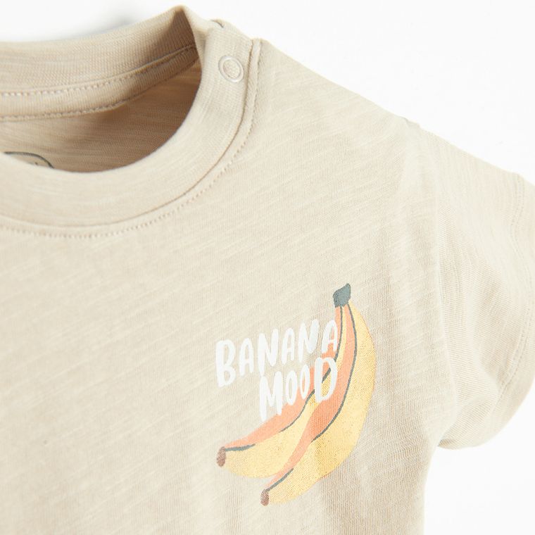 Cool Club, T-shirt chłopięcy, beżowy