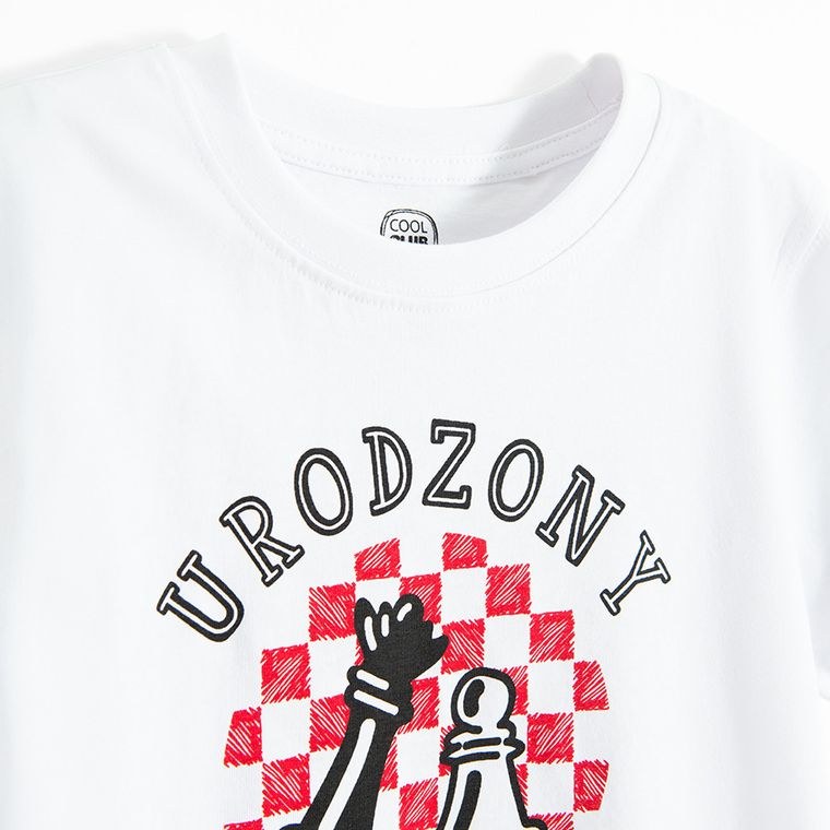 Cool Club, T-shirt chłopięcy, biały