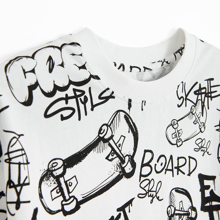 Cool Club, T-shirt chłopięcy, biały