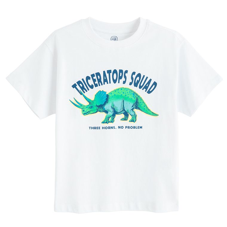 Cool Club, T-shirt chłopięcy, biały