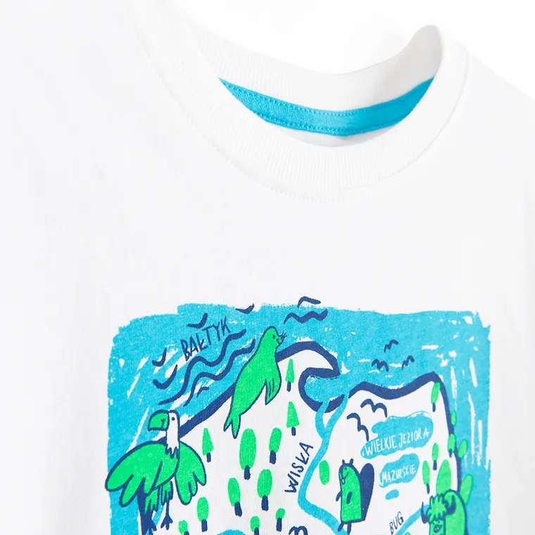 Cool Club, T-shirt chłopięcy, biały