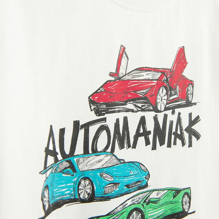 Cool Club, T-shirt chłopięcy, biały