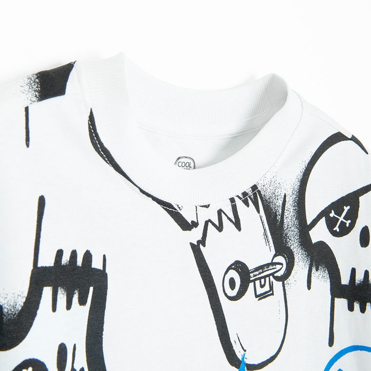 Cool Club, T-shirt chłopięcy, biały