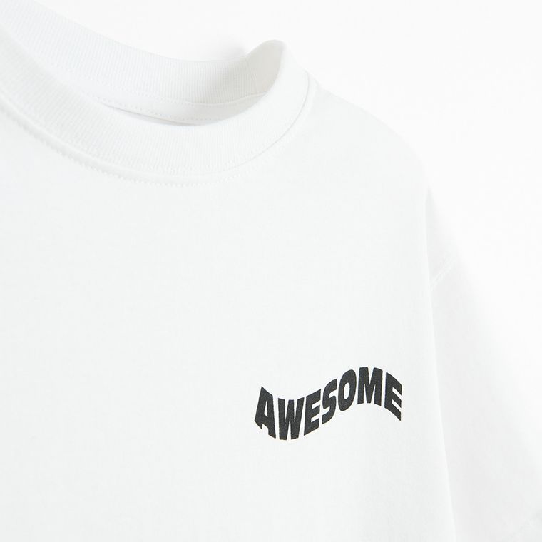 Cool Club, T-shirt chłopięcy, biały