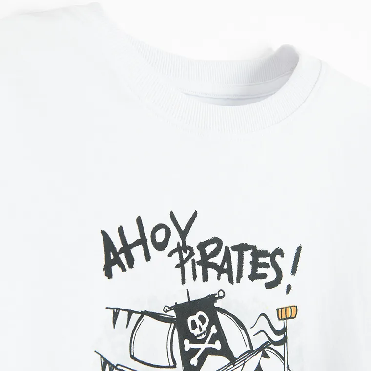 Cool Club, T-shirt chłopięcy, biały