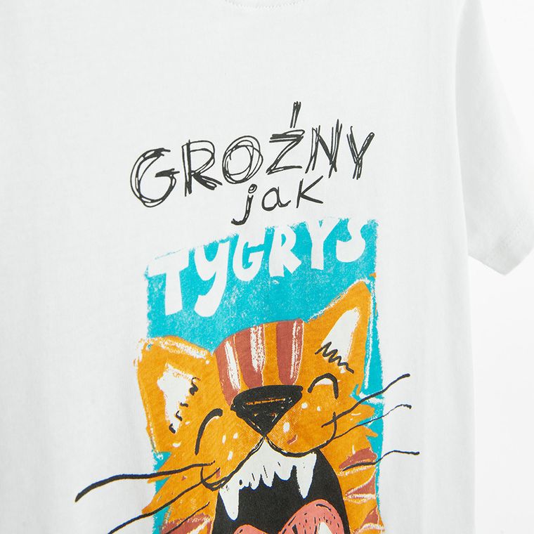 Cool Club, T-shirt chłopięcy, biały