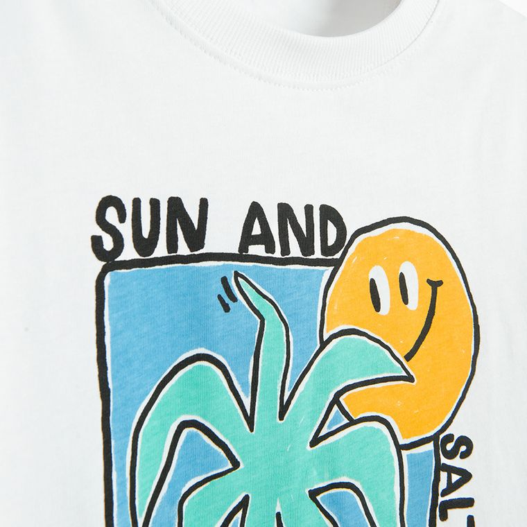 Cool Club, T-shirt chłopięcy, biały