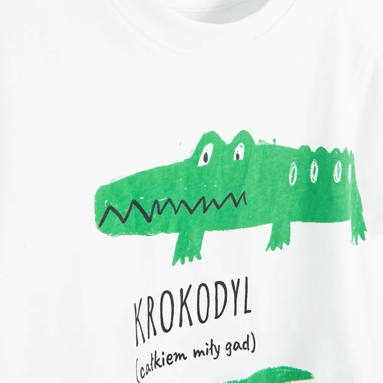 Cool Club, T-shirt chłopięcy, biały