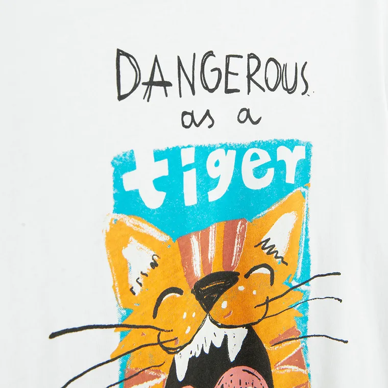 Cool Club, T-shirt chłopięcy, biały