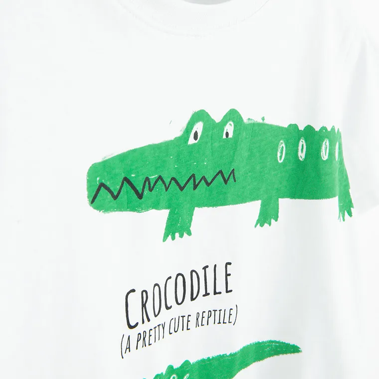 Cool Club, T-shirt chłopięcy, biały