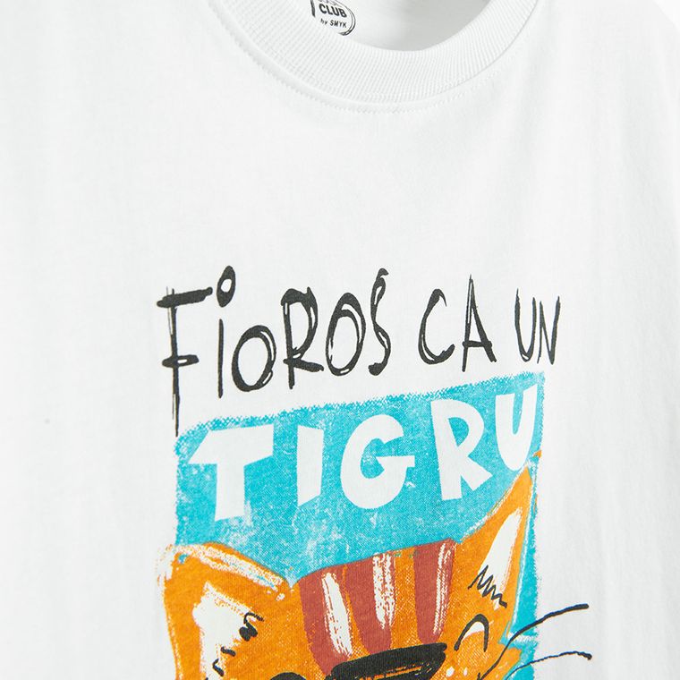 Cool Club, T-shirt chłopięcy, biały