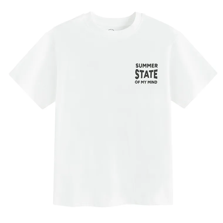 Cool Club, T-shirt chłopięcy, biały