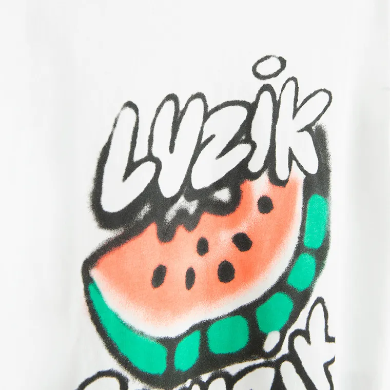 Cool Club, T-shirt chłopięcy, biały